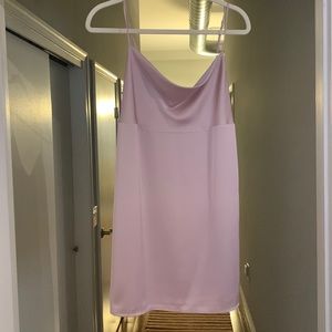 Satin mini dress. Light pink. Never worn.